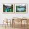 2 Pack Rolled Canvas Wall Art Easy Painting by Numbers Kit,12x16inch(255-256)